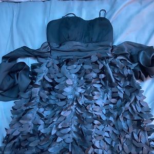 Ruffled black dress!